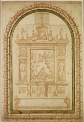 St. Peter beim Fischen, Studie für den Altar der Familie Vasari in Arezzo, 1563